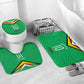 Personalized Guyana Cricket Amazon Warriors Bathroom Set Tribal Warrior Mascot Fan