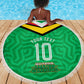 Personalized Guyana Cricket Amazon Warriors Beach Blanket Tribal Warrior Mascot Fan