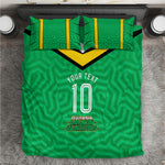 Personalized Guyana Cricket Amazon Warriors Bedding Set Tribal Warrior Mascot Fan