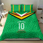Personalized Guyana Cricket Amazon Warriors Bedding Set Tribal Warrior Mascot Fan