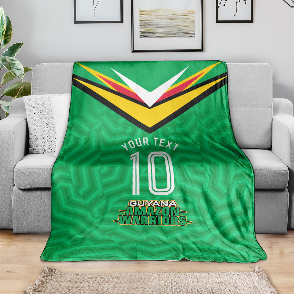 Personalized Guyana Cricket Amazon Warriors Blanket Tribal Warrior Mascot Fan