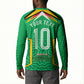 Personalized Guyana Cricket Amazon Warriors Button Sweatshirt Tribal Warrior Mascot Fan