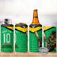 Personalized Guyana Cricket Amazon Warriors 4 in 1 Can Cooler Tumbler Tribal Warrior Mascot Fan