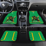 Personalized Guyana Cricket Amazon Warriors Car Mats Tribal Warrior Mascot Fan