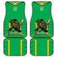 Personalized Guyana Cricket Amazon Warriors Car Mats Tribal Warrior Mascot Fan