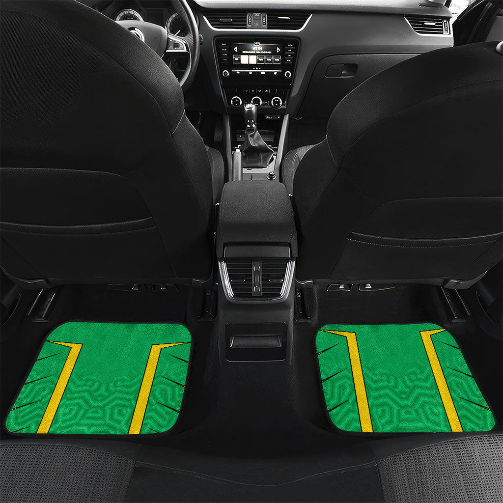 Personalized Guyana Cricket Amazon Warriors Car Mats Tribal Warrior Mascot Fan