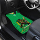 Personalized Guyana Cricket Amazon Warriors Car Mats Tribal Warrior Mascot Fan