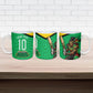 Personalized Guyana Cricket Amazon Warriors Ceramic Mug Tribal Warrior Mascot Fan