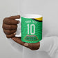 Personalized Guyana Cricket Amazon Warriors Ceramic Mug Tribal Warrior Mascot Fan