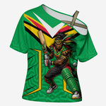 Personalized Guyana Cricket Amazon Warriors Cross Shoulder Shirt Tribal Warrior Mascot Fan