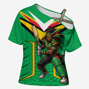 Personalized Guyana Cricket Amazon Warriors Cross Shoulder Shirt Tribal Warrior Mascot Fan