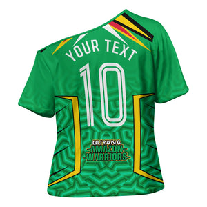 Personalized Guyana Cricket Amazon Warriors Cross Shoulder Shirt Tribal Warrior Mascot Fan