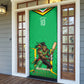 Personalized Guyana Cricket Amazon Warriors Door Cover Tribal Warrior Mascot Fan