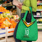 Personalized Guyana Cricket Amazon Warriors Grocery Bag Tribal Warrior Mascot Fan