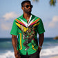Personalized Guyana Cricket Amazon Warriors Hawaiian Shirt Tribal Warrior Mascot Fan