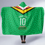 Personalized Guyana Cricket Amazon Warriors Hooded Blanket Tribal Warrior Mascot Fan