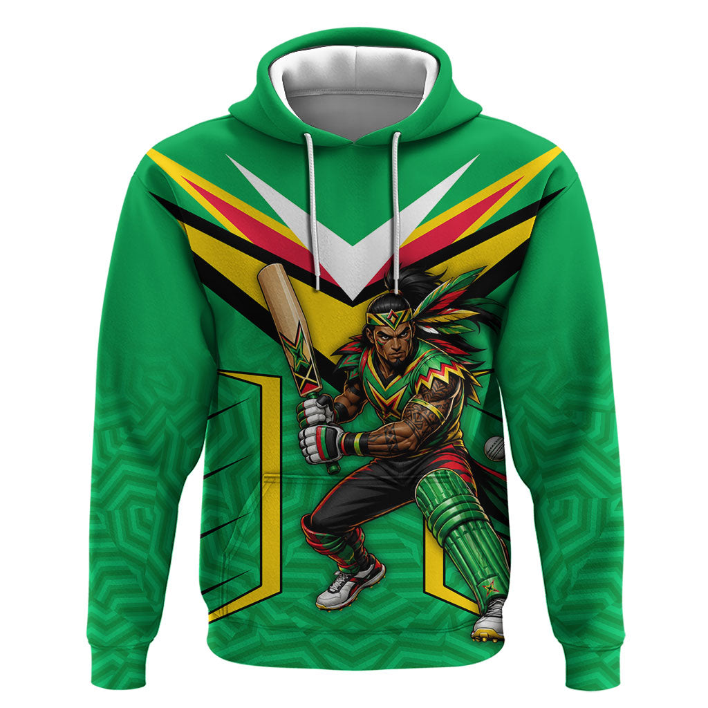 Personalized Guyana Cricket Amazon Warriors Hoodie Tribal Warrior Mascot Fan