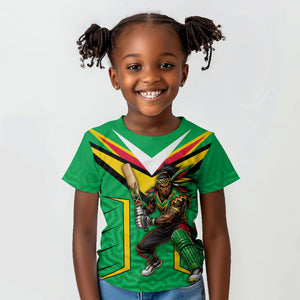 Personalized Guyana Cricket Amazon Warriors Kid T shirt Tribal Warrior Mascot Fan