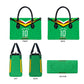 Personalized Guyana Cricket Amazon Warriors Leather Bag Tribal Warrior Mascot Fan