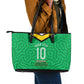 Personalized Guyana Cricket Amazon Warriors Leather Tote Bag Tribal Warrior Mascot Fan