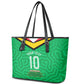 Personalized Guyana Cricket Amazon Warriors Leather Tote Bag Tribal Warrior Mascot Fan