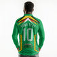 Personalized Guyana Cricket Amazon Warriors Long Sleeve Polo Shirt Tribal Warrior Mascot Fan