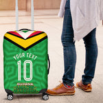 Personalized Guyana Cricket Amazon Warriors Luggage Cover Tribal Warrior Mascot Fan
