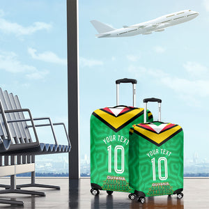 Personalized Guyana Cricket Amazon Warriors Luggage Cover Tribal Warrior Mascot Fan