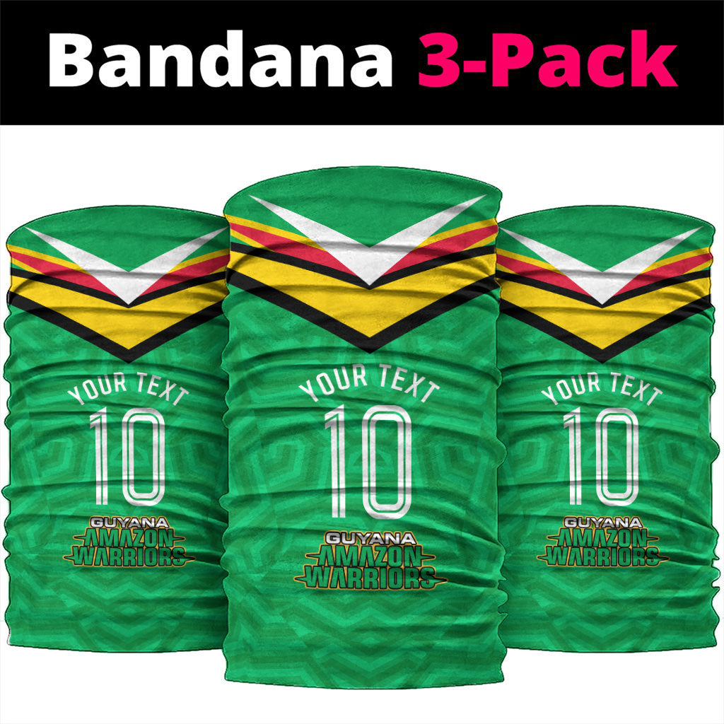 Personalized Guyana Cricket Amazon Warriors Neck Gaiter Tribal Warrior Mascot Fan