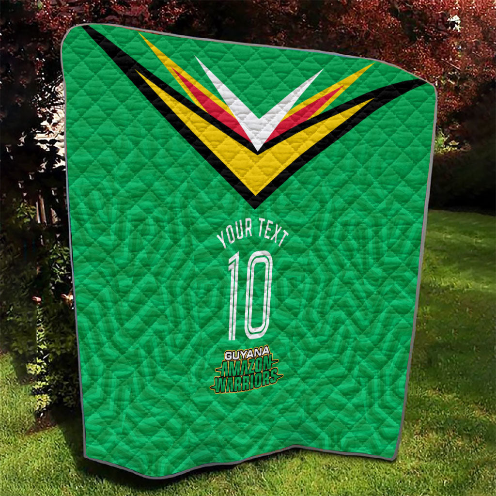 Personalized Guyana Cricket Amazon Warriors Quilt Tribal Warrior Mascot Fan