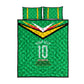 Personalized Guyana Cricket Amazon Warriors Quilt Bed Set Tribal Warrior Mascot Fan