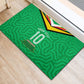 Personalized Guyana Cricket Amazon Warriors Rubber Doormat Tribal Warrior Mascot Fan