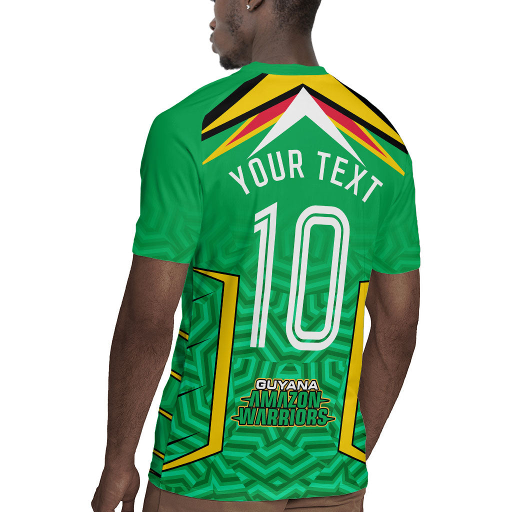 Personalized Guyana Cricket Amazon Warriors Rugby Jersey Tribal Warrior Mascot Fan