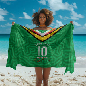 Personalized Guyana Cricket Amazon Warriors Sarong Tribal Warrior Mascot Fan