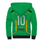 Personalized Guyana Cricket Amazon Warriors Sherpa Hoodie Tribal Warrior Mascot Fan