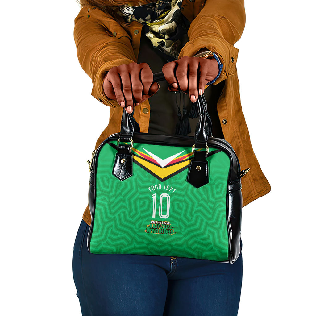 Personalized Guyana Cricket Amazon Warriors Shoulder Handbag Tribal Warrior Mascot Fan