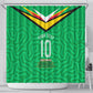 Personalized Guyana Cricket Amazon Warriors Shower Curtain Tribal Warrior Mascot Fan