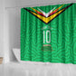 Personalized Guyana Cricket Amazon Warriors Shower Curtain Tribal Warrior Mascot Fan