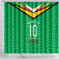 Personalized Guyana Cricket Amazon Warriors Shower Curtain Tribal Warrior Mascot Fan