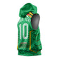 Personalized Guyana Cricket Amazon Warriors Sleeveless Hoodie Tribal Warrior Mascot Fan