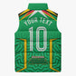 Personalized Guyana Cricket Amazon Warriors Sleeveless Puffer Jacket Tribal Warrior Mascot Fan