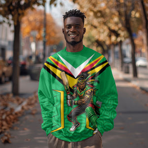 Personalized Guyana Cricket Amazon Warriors Sweatshirt Tribal Warrior Mascot Fan