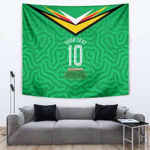 Personalized Guyana Cricket Amazon Warriors Tapestry Tribal Warrior Mascot Fan
