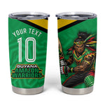 Personalized Guyana Cricket Amazon Warriors Tumbler Cup Tribal Warrior Mascot Fan