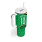 Personalized Guyana Cricket Amazon Warriors Tumbler With Handle Tribal Warrior Mascot Fan