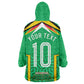 Personalized Guyana Cricket Amazon Warriors Wearable Blanket Hoodie Tribal Warrior Mascot Fan