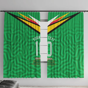 Personalized Guyana Cricket Amazon Warriors Window Curtain Tribal Warrior Mascot Fan