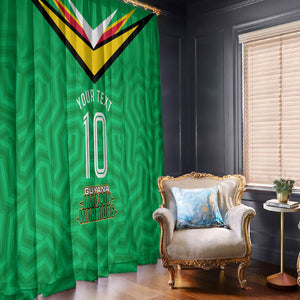 Personalized Guyana Cricket Amazon Warriors Window Curtain Tribal Warrior Mascot Fan
