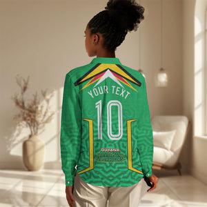Personalized Guyana Cricket Amazon Warriors Women Casual Shirt Tribal Warrior Mascot Fan
