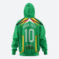 Personalized Guyana Cricket Amazon Warriors Zip Hoodie Tribal Warrior Mascot Fan